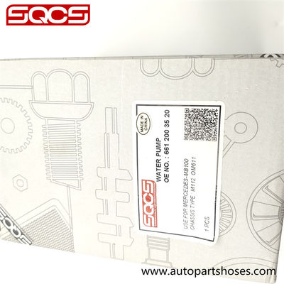 Bomba de água do automóvel A6612003520, SQCS 6612003520 Mercedes Coolant Pump